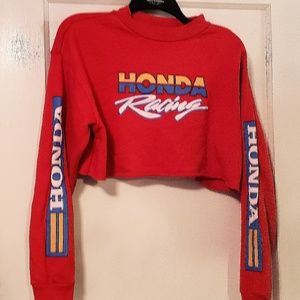Womens Honda cropped sweater